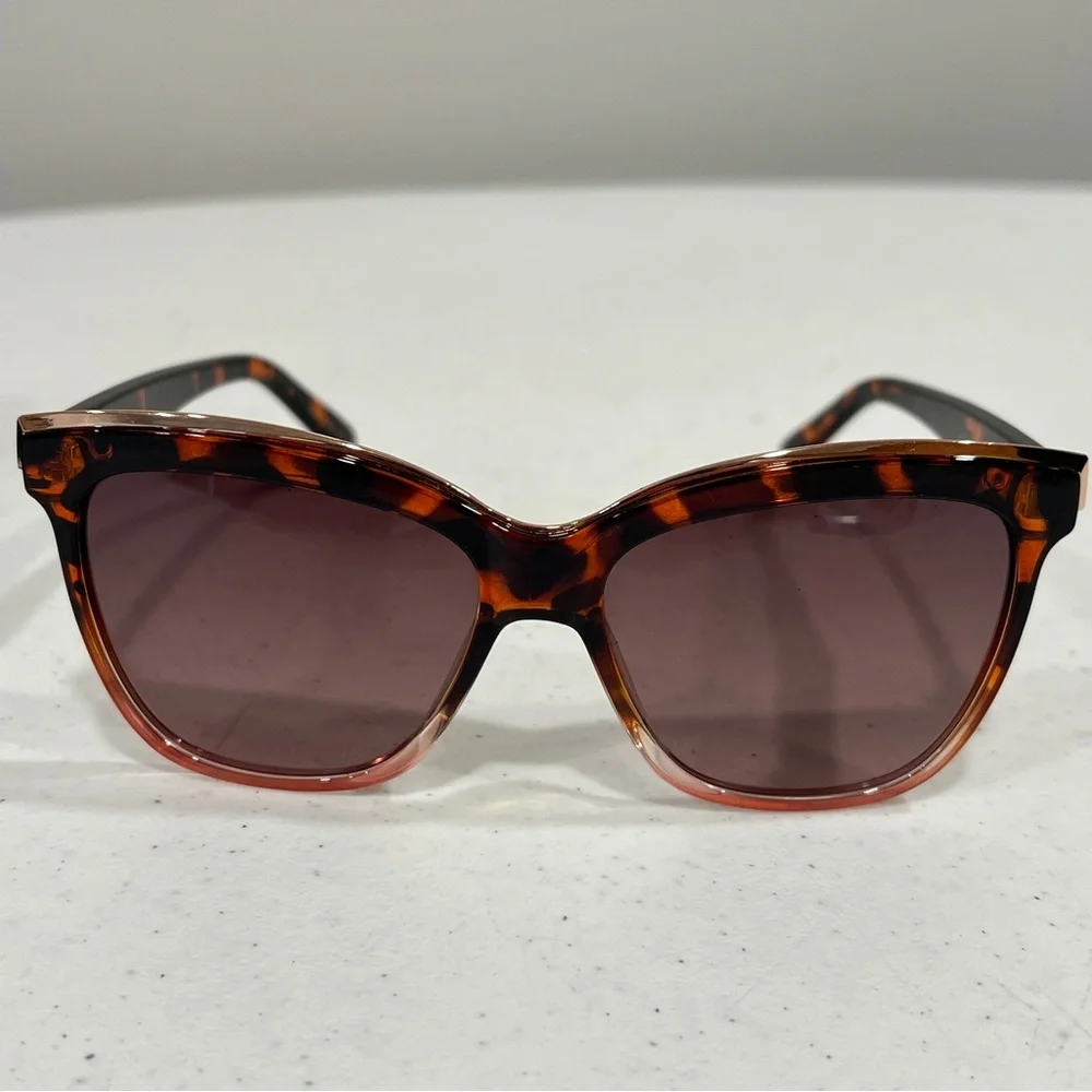 Free Country FS106 SunglassesTortoise brown Case Microfiber Bag Polarized